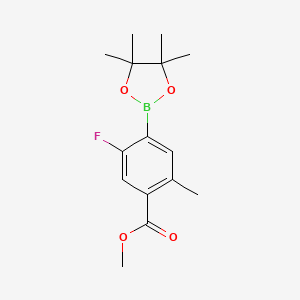 Methyl 5-fluoro-2-methyl-4-(4,4,5,5-tetramethyl-1,3,2-dioxaborolan-2-yl)benzoate