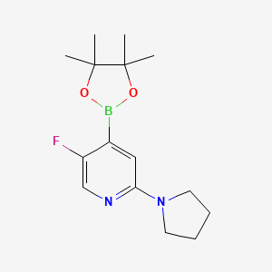 5-Fluoro-2-(pyrrolidino)pyridine-4-boronic acid pinacol ester