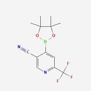 5-Cyano-2-trifluoromethylpyridine-4-boronic acid pinacol ester