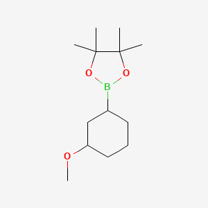 molecular formula C13H25BO3 B8203227 2-(3-Methoxycyclohexyl)-4,4,5,5-tetramethyl-1,3,2-dioxaborolane 
