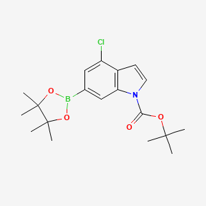 Tert-butyl 4-chloro-6-(4,4,5,5-tetramethyl-1,3,2-dioxaborolan-2-yl)indole-1-carboxylate