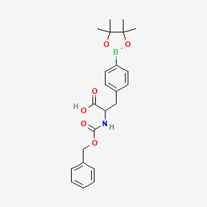 2-(Phenylmethoxycarbonylamino)-3-[4-(4,4,5,5-tetramethyl-1,3,2-dioxaborolan-2-yl)phenyl]propanoic acid