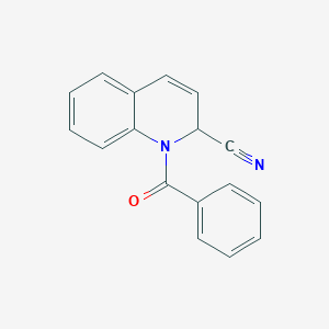 molecular formula C17H12N2O B082033 1-Benzoyl-1,2-dihydro-2-quinolinecarbonitrile CAS No. 13721-17-0