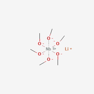 molecular formula C6H18LiNbO6 B8203310 Lithium;methanolate;niobium(5+) 