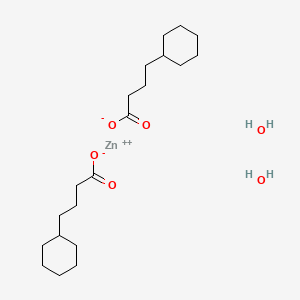 molecular formula C20H38O6Zn B8203318 Zinc cyclohexanebutyrate dihydrate 