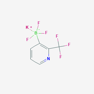 molecular formula C6H3BF6KN B8203332 Potassium trifluoro[2-(trifluoromethyl)pyridin-3-YL]boranuide 