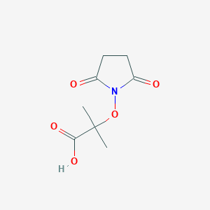 molecular formula C8H11NO5 B8203346 2-((2,5-Dioxopyrrolidin-1-yl)oxy)-2-methylpropanoic acid 