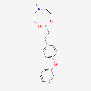 molecular formula C18H22BNO3 B8203385 2-[2-(4-Phenoxyphenyl)ethyl]-1,3,6,2-dioxazaborocane 