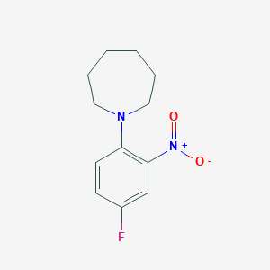 molecular formula C12H15FN2O2 B8203431 1-(4-Fluoro-2-nitrophenyl)azepane 