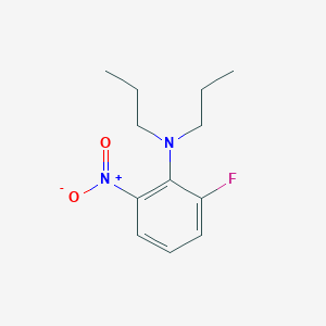 molecular formula C12H17FN2O2 B8203478 2-fluoro-6-nitro-N,N-dipropylaniline 
