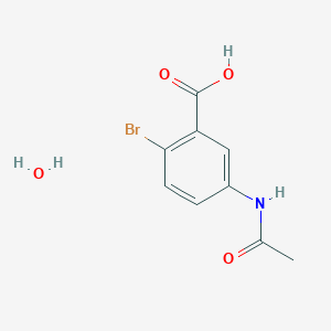 molecular formula C9H10BrNO4 B8203529 5-Acetamido-2-bromobenzoic acid hydrate 