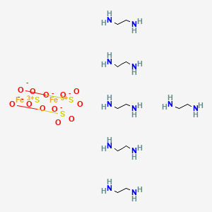 molecular formula C12H48Fe2N12O12S3 B8203545 三(乙二胺)铁(III) 硫酸盐 