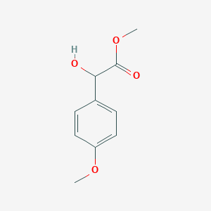 molecular formula C10H12O4 B082036 Mandelic acid, p-methoxy-, methyl ester CAS No. 13305-14-1