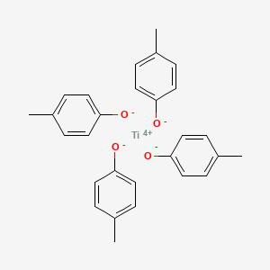 molecular formula C28H28O4Ti B8203609 Titanium(IV)tetrakis(4-methylphenolate) 