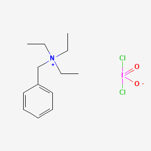 molecular formula C13H22Cl2INO2 B8203616 Benzyl(triethyl)azanium;dichloro-oxido-oxo-lambda5-iodane 