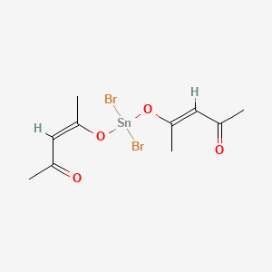 molecular formula C10H14Br2O4Sn B8203643 四(乙酰丙酮合)二溴化锡 
