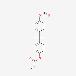 molecular formula C20H22O4 B8203650 Bisphenol A acetate propionate CAS No. 1071466-57-3
