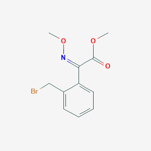 molecular formula C11H12BrNO3 B8203724 Methyl 2-(2-(bromomethyl)phenyl)-2-(methoxyimino)acetate 