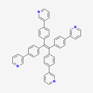 molecular formula C46H32N4 B8203738 1,1,2,2-四(4-(吡啶-3-基)苯基)乙烯 