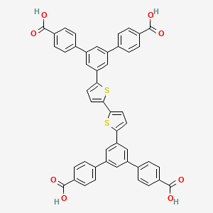 molecular formula C48H30O8S2 B8203787 5',5''''-([2,2'-联噻吩]-5,5'-二基)双(([1,1':3',1''-联苯]-4,4''-二甲酸)) 
