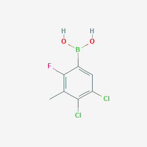 molecular formula C7H6BCl2FO2 B8203874 (4,5-Dichloro-2-fluoro-3-methylphenyl)boronic acid 