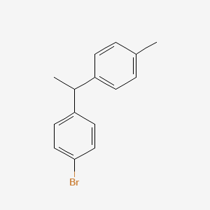 molecular formula C15H15Br B8203883 1-Bromo-4-[1-(p-tolyl)ethyl]benzene 