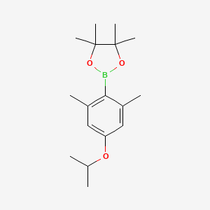 molecular formula C17H27BO3 B8203981 2,6-Dimethyl-4-isopropoxyphenylboronic acid pinacol ester 