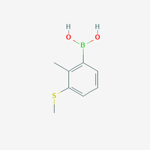 molecular formula C8H11BO2S B8203987 (2-Methyl-3-(methylthio)phenyl)boronic acid 