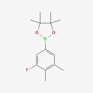 molecular formula C14H20BFO2 B8203988 4,5-Dimethyl-3-fluorophenylboronic acid pinacol ester 