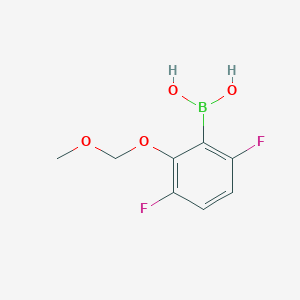 molecular formula C8H9BF2O4 B8204010 3,6-Difluoro-2-(methoxymethoxy)phenylboronic acid 