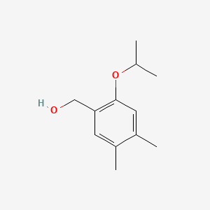 molecular formula C12H18O2 B8204045 (2-Isopropoxy-4,5-dimethylphenyl)methanol 