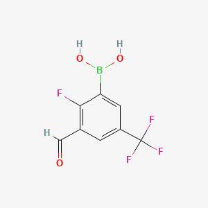 (2-Fluoro-3-formyl-5-(trifluoromethyl)phenyl)boronic acid