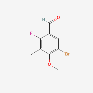5-Bromo-2-fluoro-4-methoxy-3-methylbenzaldehyde