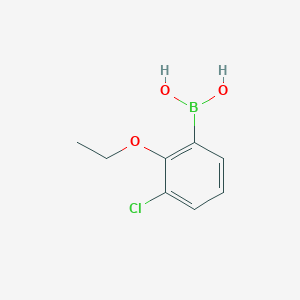 molecular formula C8H10BClO3 B8204089 3-Chloro-2-ethoxyphenylboronic acid 