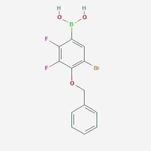 molecular formula C13H10BBrF2O3 B8204117 (4-(Benzyloxy)-5-bromo-2,3-difluorophenyl)boronic acid 