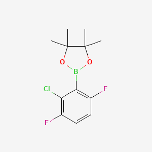 molecular formula C12H14BClF2O2 B8204133 2-Chloro-3,6-difluorophenylboronic acid pinacol ester 