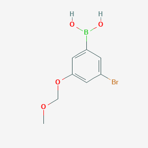 molecular formula C8H10BBrO4 B8204153 5-Bromo-3-(methoxymethoxy)phenylboronic acid 