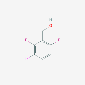 molecular formula C7H5F2IO B8204161 (2,6-Difluoro-3-iodophenyl)methanol 