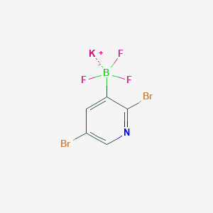 molecular formula C5H2BBr2F3KN B8204186 Potassium 2,5-dibromo-pyridine-3-trifluoroborate 