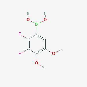 molecular formula C8H9BF2O4 B8204193 (2,3-Difluoro-4,5-dimethoxyphenyl)boronic acid 