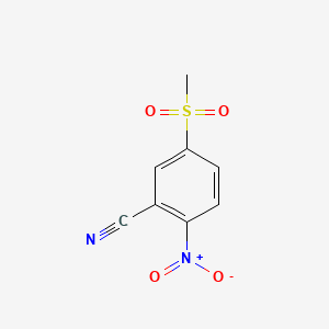 molecular formula C8H6N2O4S B8204269 5-Methylsulfonyl-2-nitrobenzonitrile 