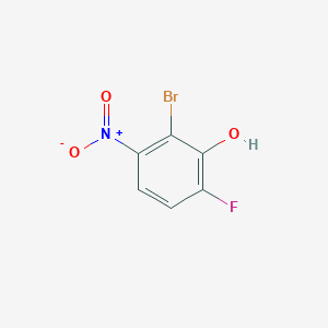 molecular formula C6H3BrFNO3 B8204283 2-Bromo-6-fluoro-3-nitrophenol 