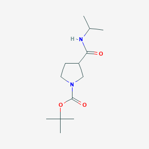 molecular formula C13H24N2O3 B8204319 Tert-butyl 3-(propan-2-ylcarbamoyl)pyrrolidine-1-carboxylate 