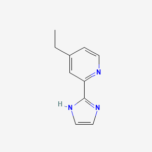 molecular formula C10H11N3 B8204416 2-(4-Ethyl-2-pyridyl)-1H-imidazole 