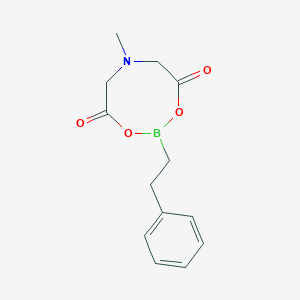 molecular formula C13H16BNO4 B8204425 Phenethylboronic acid MIDA ester, 97% 