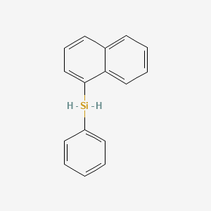 molecular formula C16H14Si B8204463 萘-1-基(苯基)硅烷 