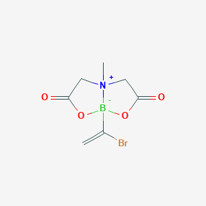 molecular formula C7H9BBrNO4 B8204481 1-(1-Bromoethenyl)-5-methyl-2,8-dioxa-5-azonia-1-boranuidabicyclo[3.3.0]octane-3,7-dione 