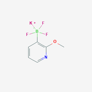 molecular formula C6H6BF3KNO B8204488 Potassium trifluoro(2-methoxypyridin-3-yl)borate 