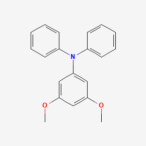 molecular formula C20H19NO2 B8204489 3,5-Dimethoxytriphenylamine, 97% 