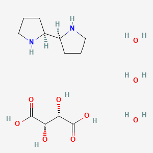 molecular formula C12H28N2O9 B8204497 (S,S)-2,2'-Bipyrrolidine D-tartrate trihydrate, 99% 